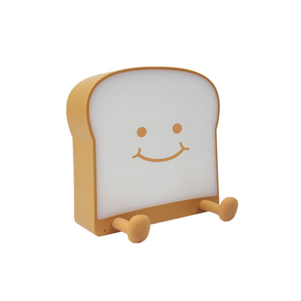 Morsom nattlampe formet som toast
