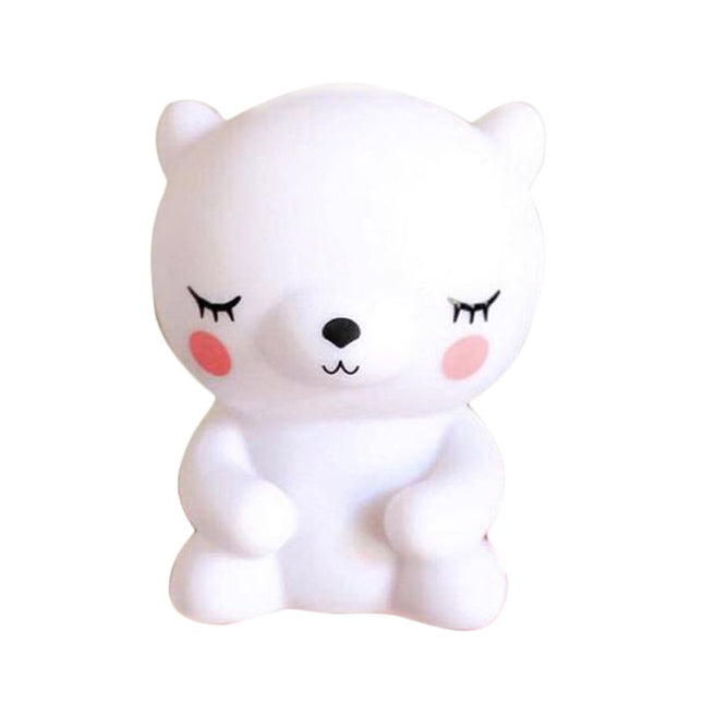 Nattlys for baby formet som bjørn