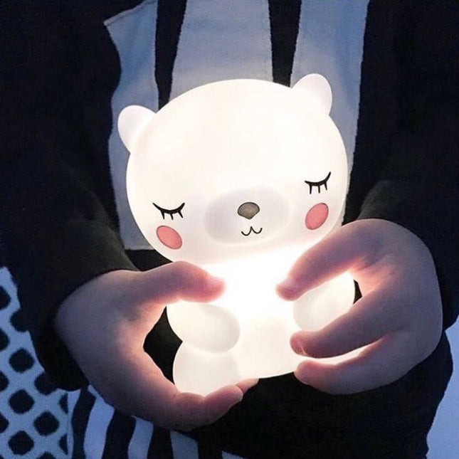 Nattlys for baby formet som bjørn
