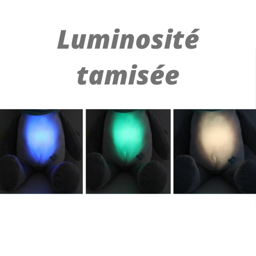 Dovendyr kosedyr med beroligende nattlys