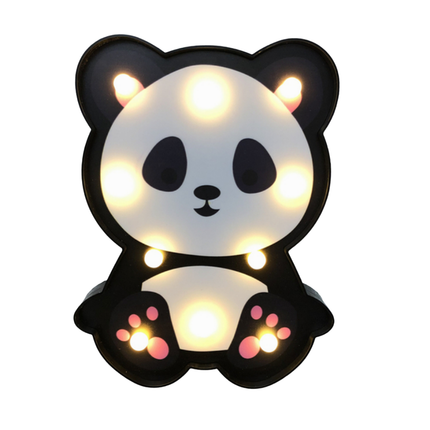 Panda vegglampe til barnerom med LED