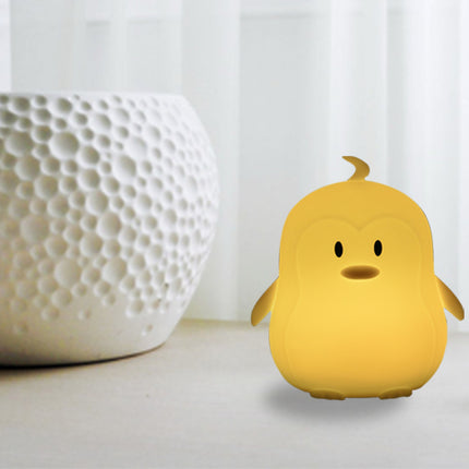 Oppladbart pingvin nattlys med fjernkontroll