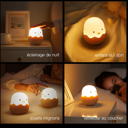 Kylling nattlys i myk silikon