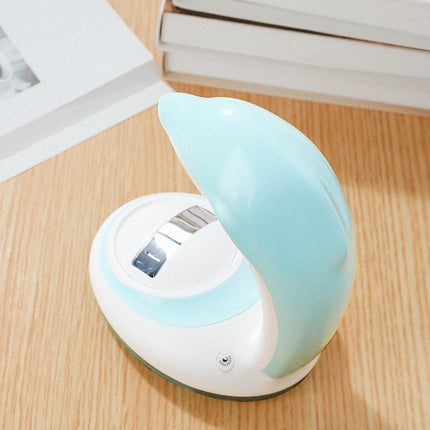 Fargerik hval nattlys med regnbueprojektor