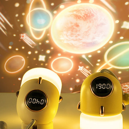 Nattlampe med stjernehimmelprojektor for barn