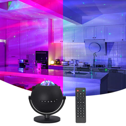LED nattlysprojektor med fjernkontroll