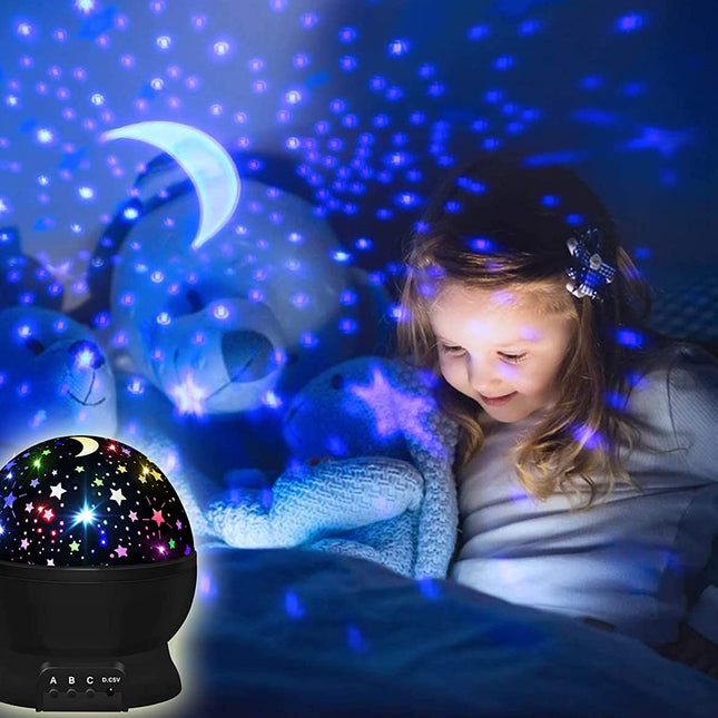 Roterende stjernehimmel projektor nattlys