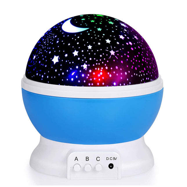 Roterende stjernehimmel projektor nattlys