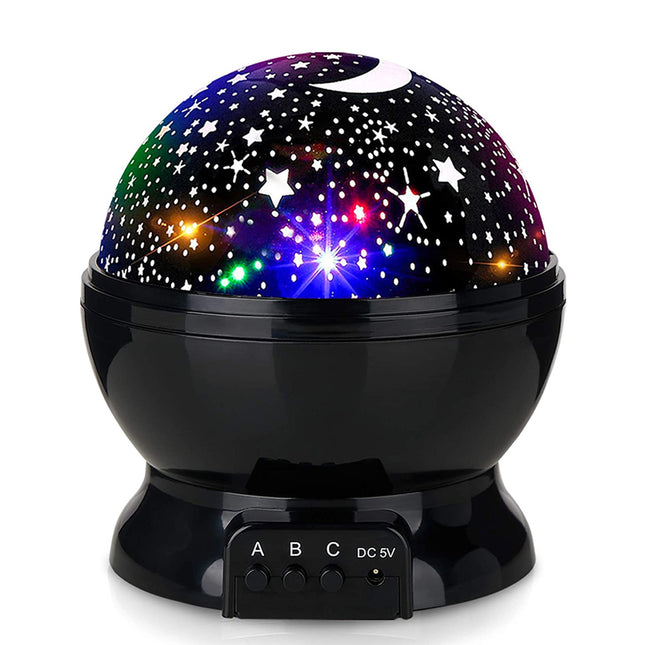 Roterende stjernehimmel projektor nattlys