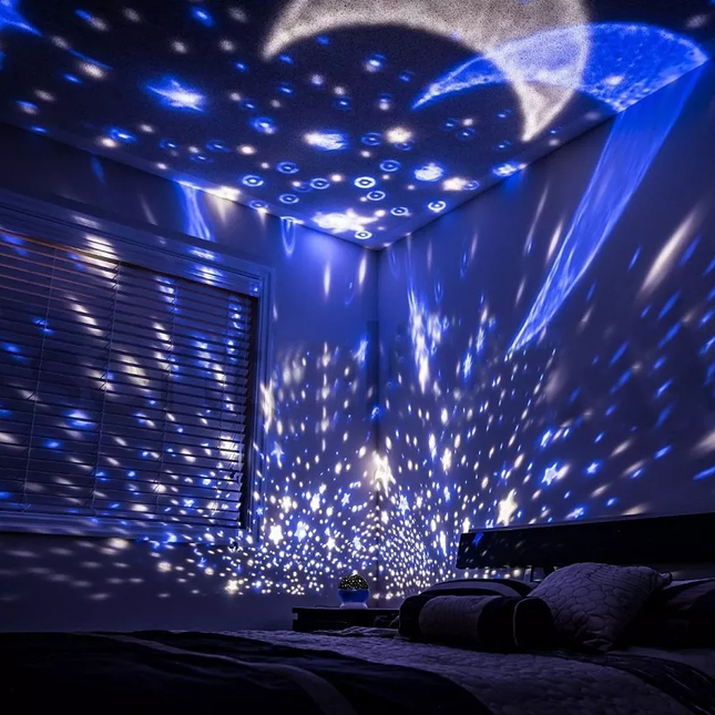 Roterende stjernehimmel projektor nattlys