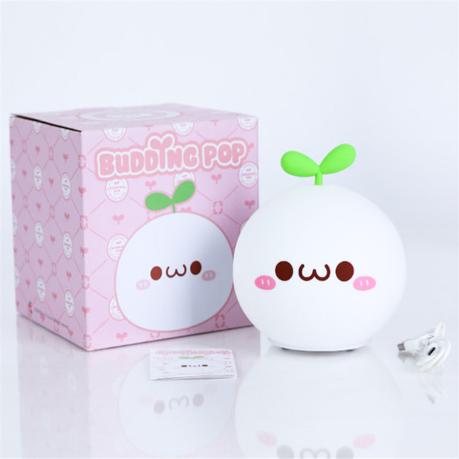 Myk nattlampe i silikon med touch-kontroll