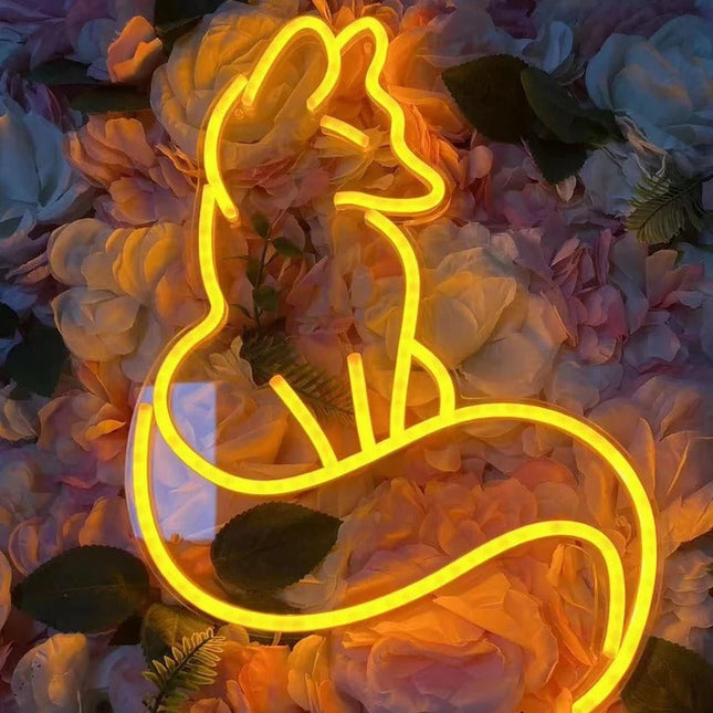 Neonlampe med elegant rev-design