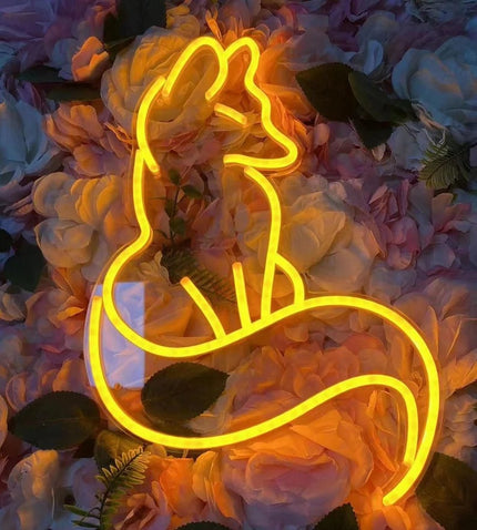 Neonlampe med elegant rev-design