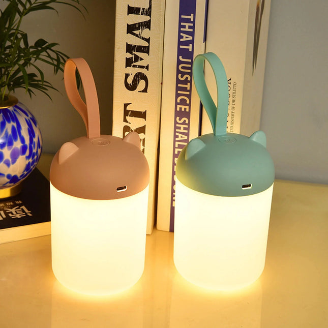 Bærbart LED-nattlys med berøringssensor