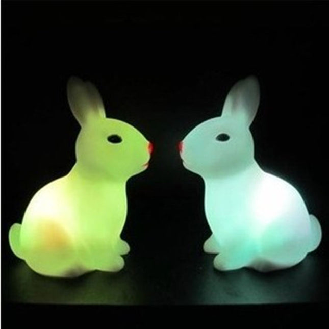 Fargerik kanin nattlampe for barn