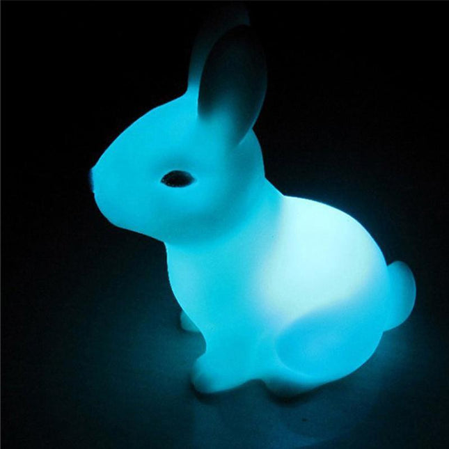 Fargerik kanin nattlampe for barn